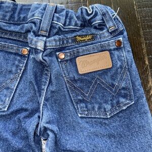 Wrangler 1 T Blue western Denim Kids Jeans like new Timberland cap